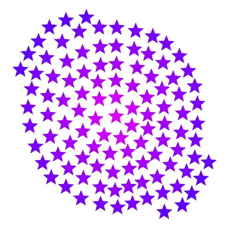 Étoile rose rose violet idée cadeau