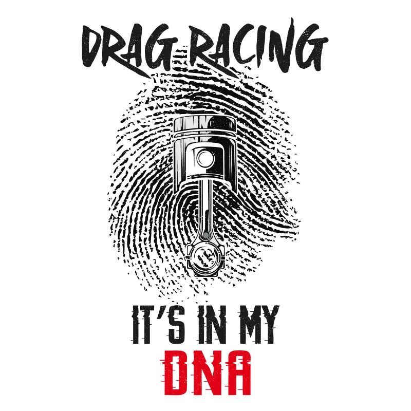 Empreinte digitale de voiture de course de dragster