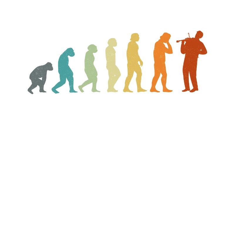 Violin Violinist Evolution Retro
