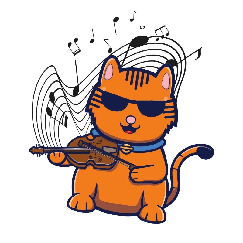 Violon Violoniste Jazz Cat