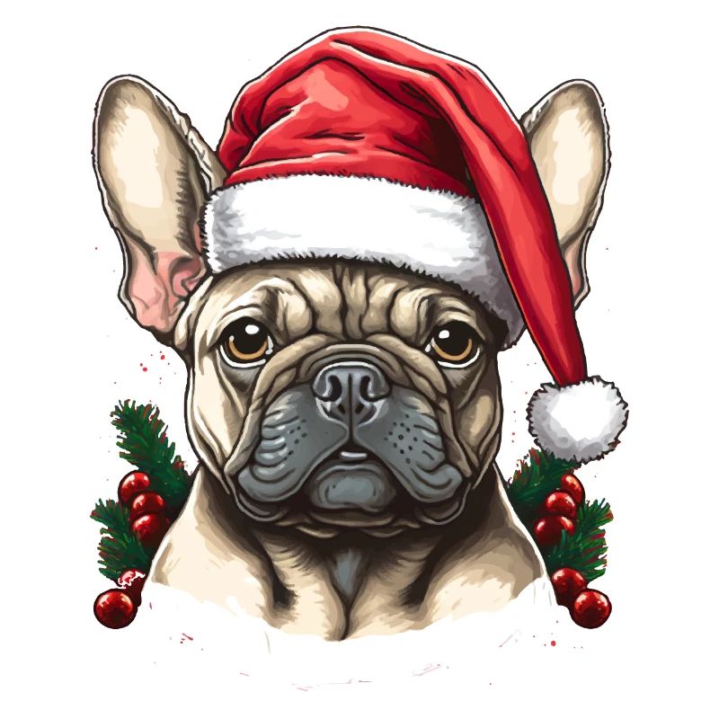 Bouledogue pull moche noël
