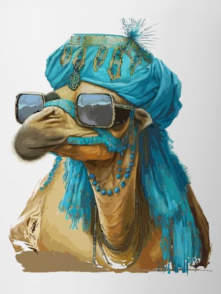 Camel with sunglasses
