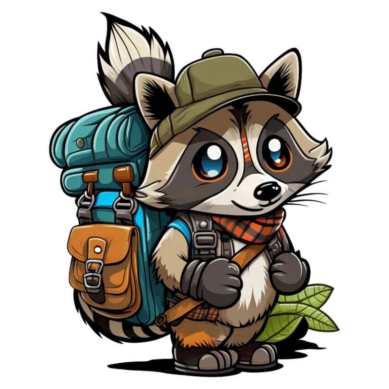Waschbär wandert