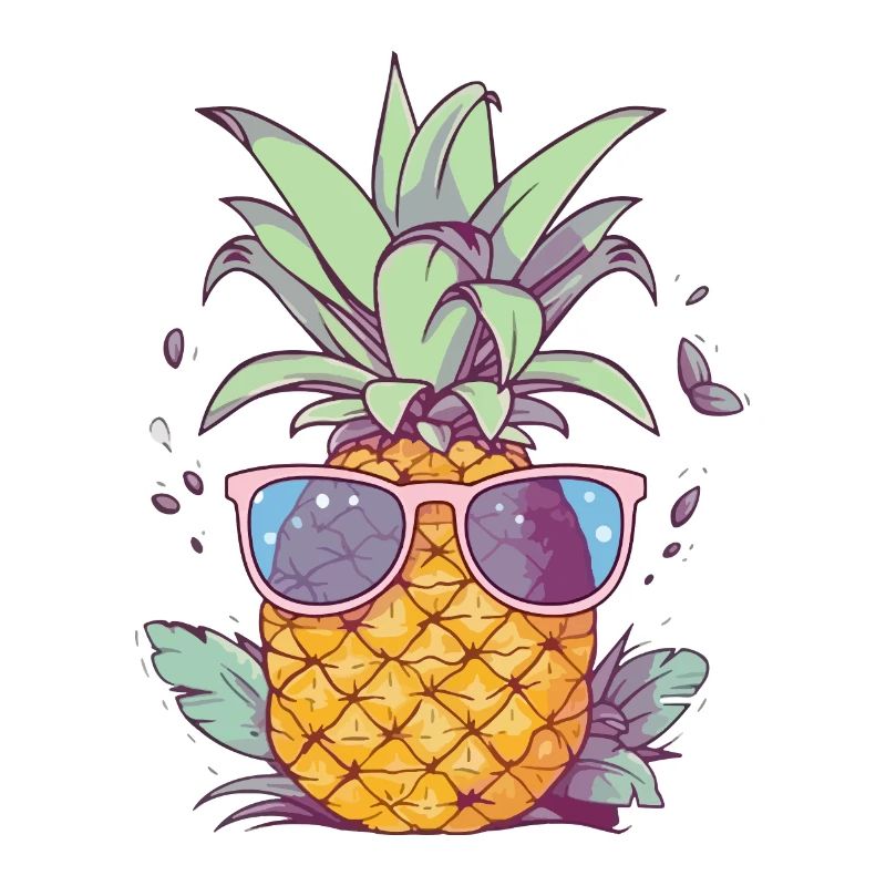 Pineapple Sunglasses Summer Vacation Tropical
