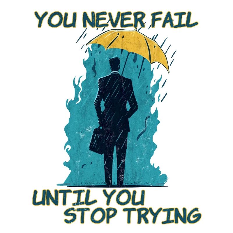 You never fail until you stop trying