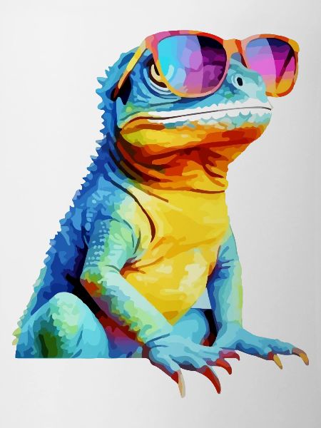 Hacko the spectacled lizard