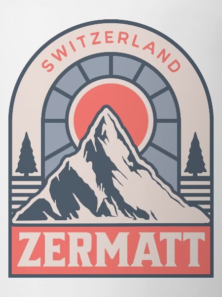 Zermatt Switzerland Retro Ski