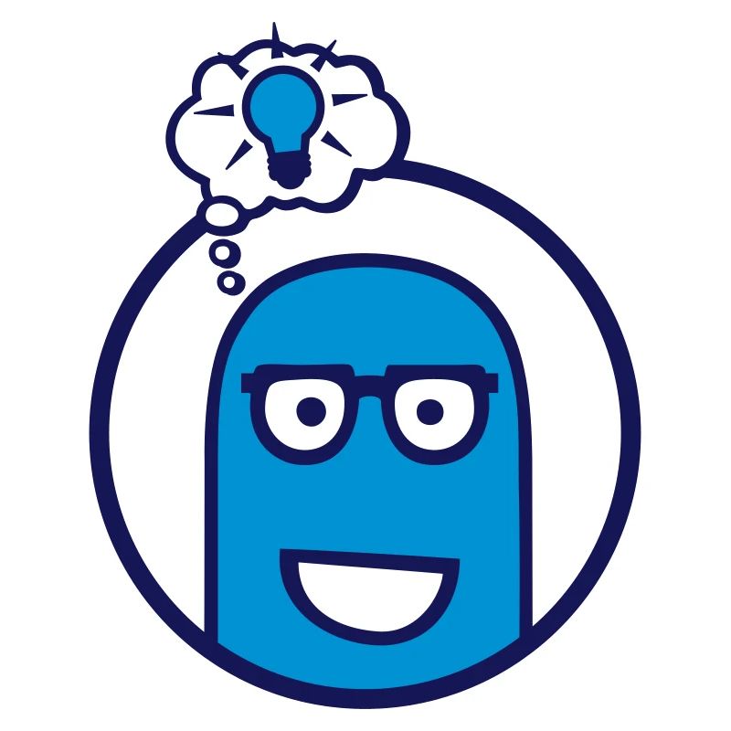Cute Comic Character (Glasses, Circle)