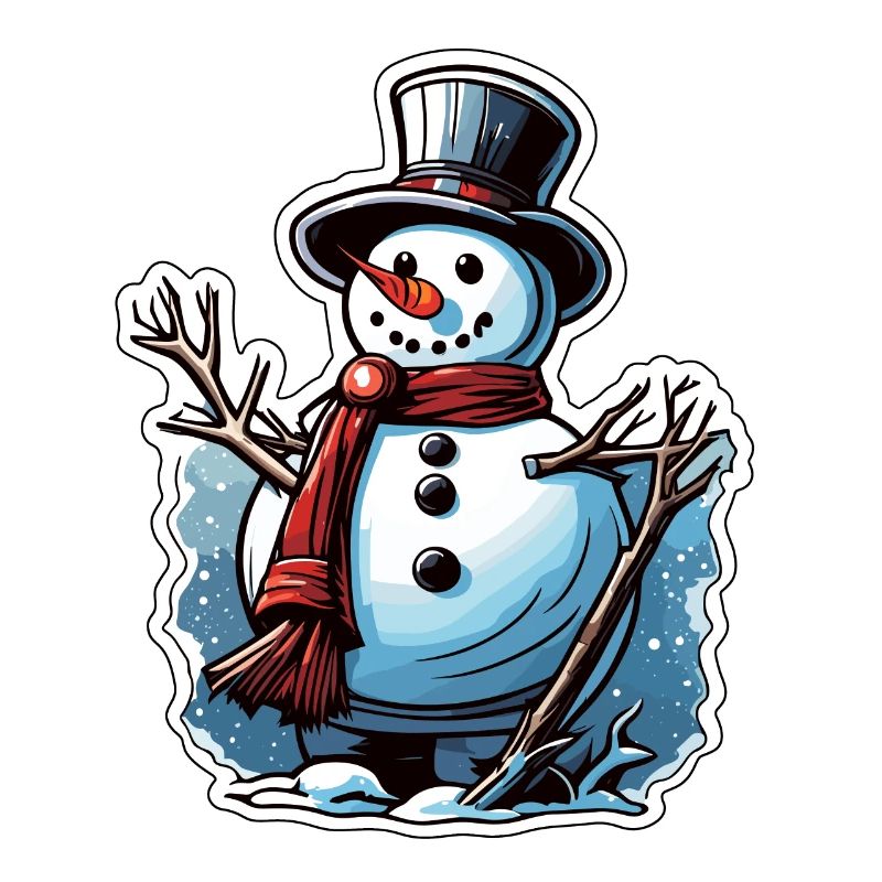 Snowman / Winter / Snow / Comic / Cold