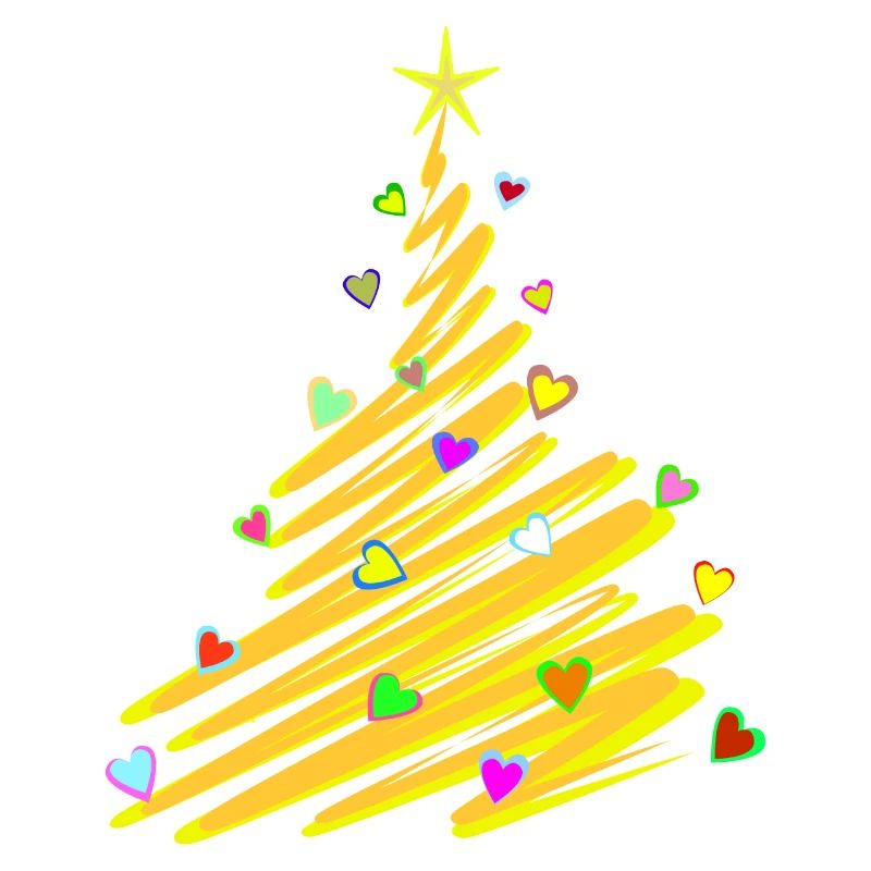 Arbre de Noël coeurs