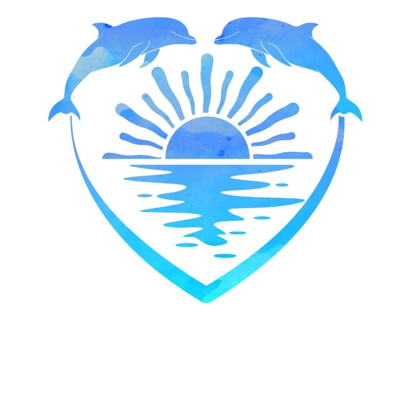 Dolphin Heart Sunset
