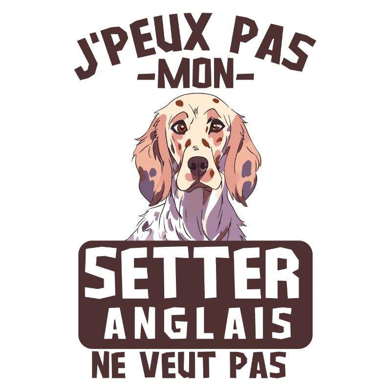 Setter anglais chien mignon
