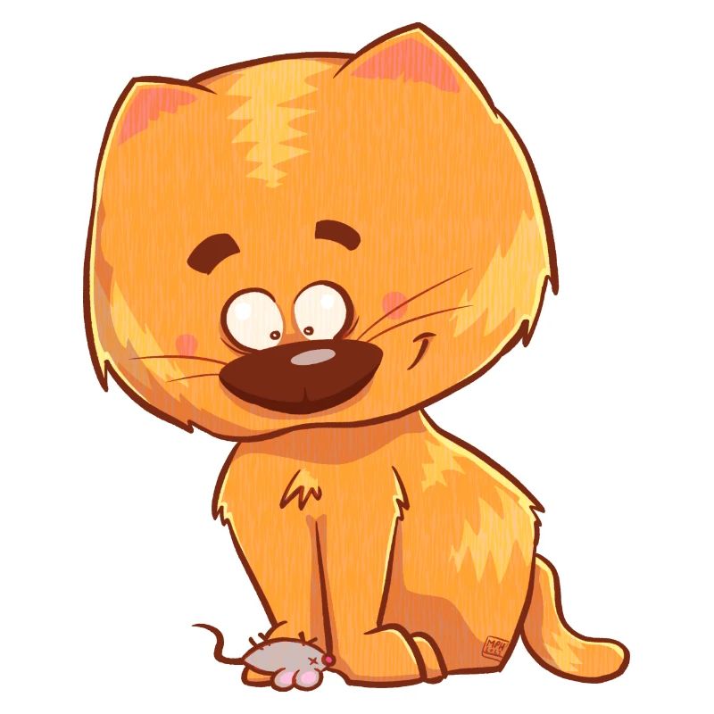 Cat, orange and cute