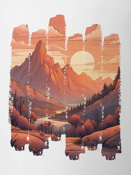 Natural Landscape Sunset Mountains