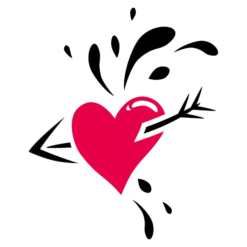 Heart with an arrow through it