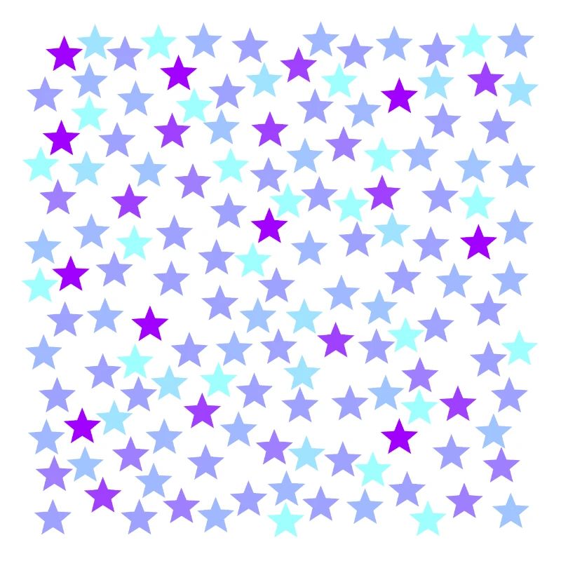 Purple lavender turquoise light blue stars gift idea