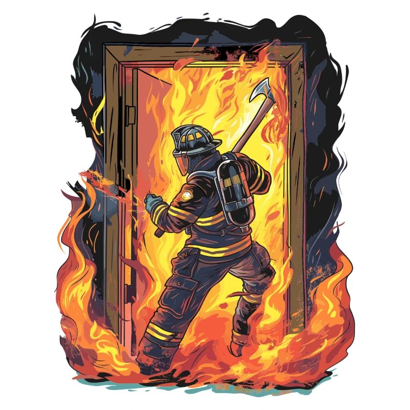 Fire Brigade Firefighter Door