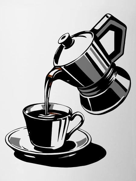 Coffee moka espresso express customisable