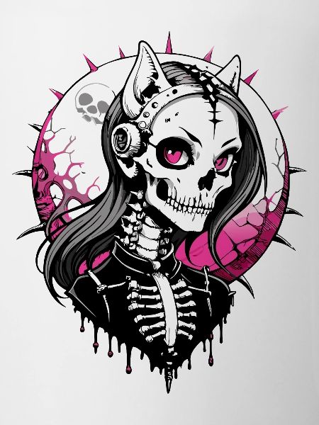 Cat-Girl Skull // Skull FS0042