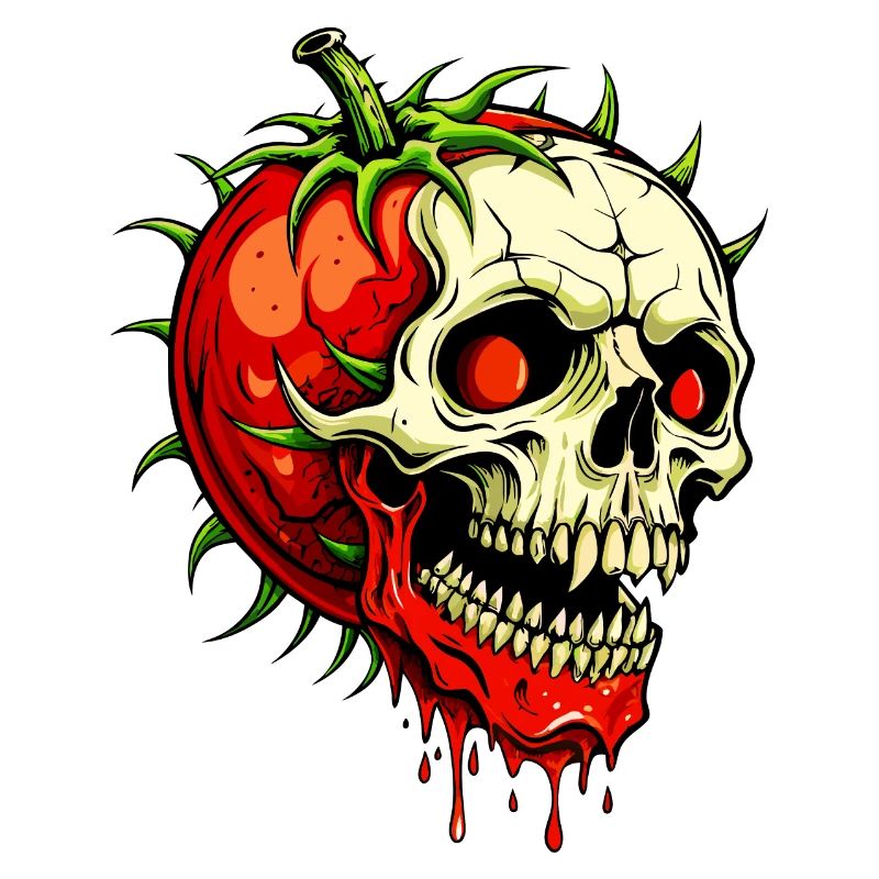 Crâne de tomate // Totenkopf Tomate / Ketchup FS0072