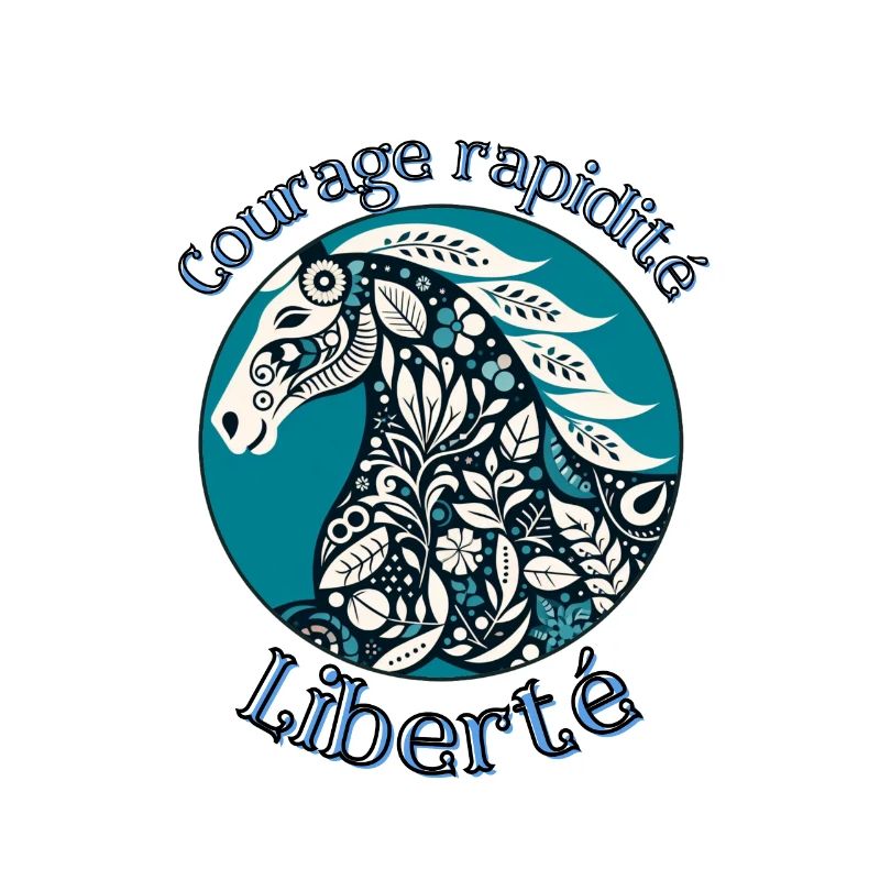 Le cheval - courage rapidite liberte -