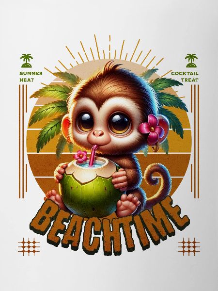 Monkey with Cocktail Beachtime