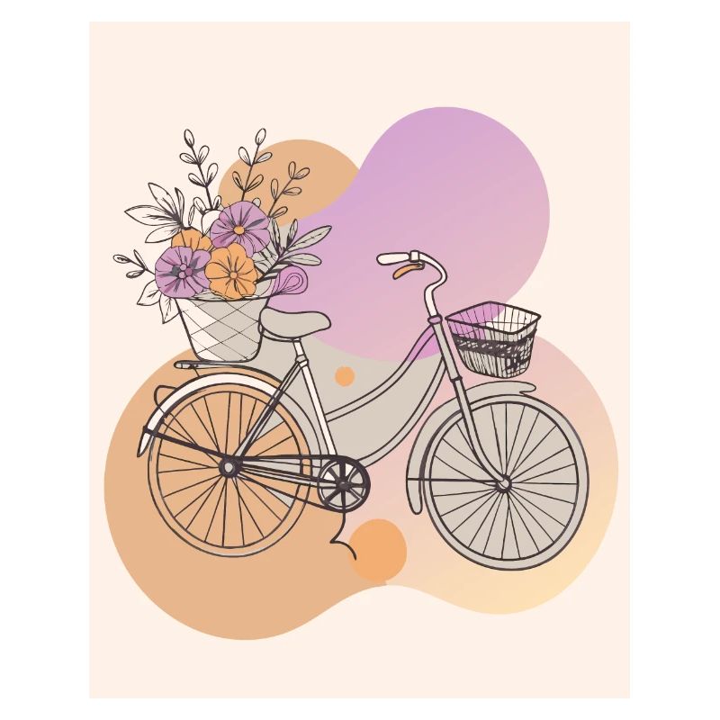 Vélo - Taches de couleur