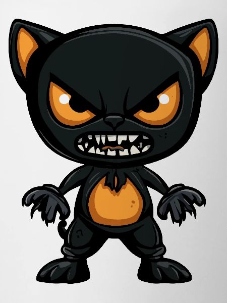 Panther Halloween Comic Funny