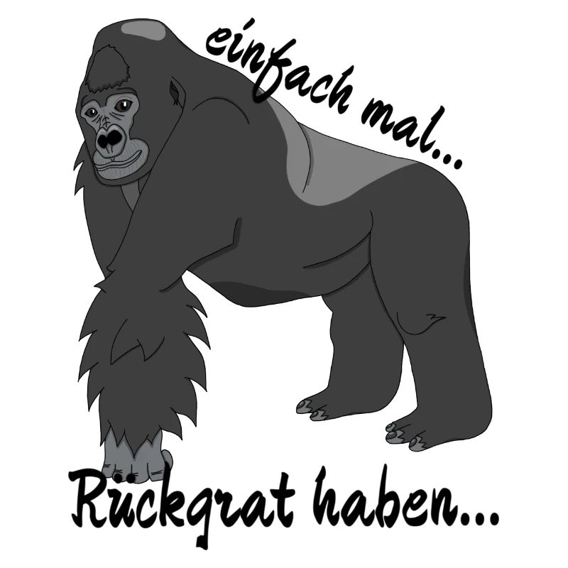 Gorilla "einfach mal Rückgrat haben..."