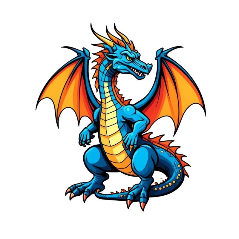Blauer Dragon