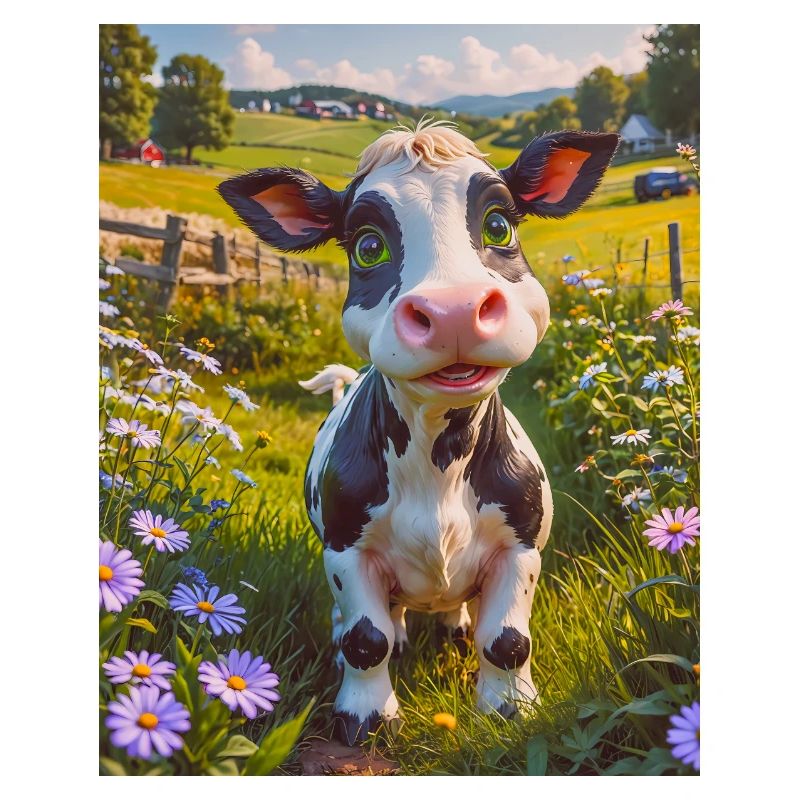 Animaux super mignons dans une ferme – vache
