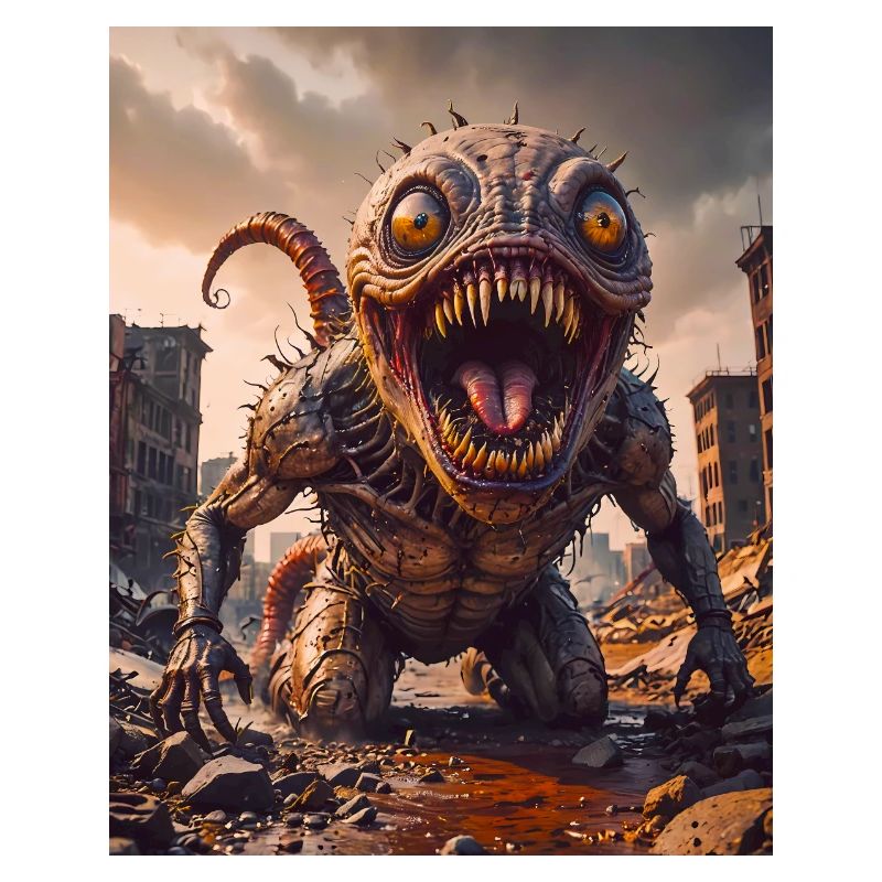mutant monster half men half insect dark horror