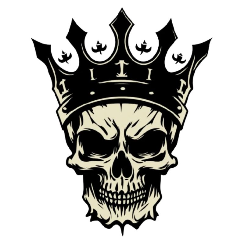 Royal Skull,Skull in Crown