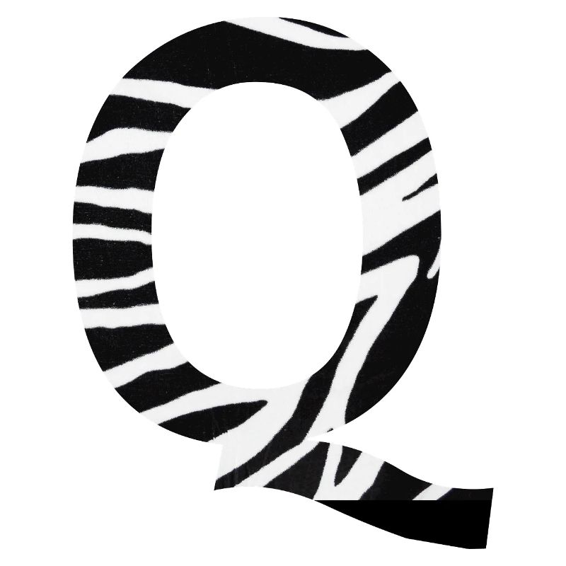 Letter q zebra