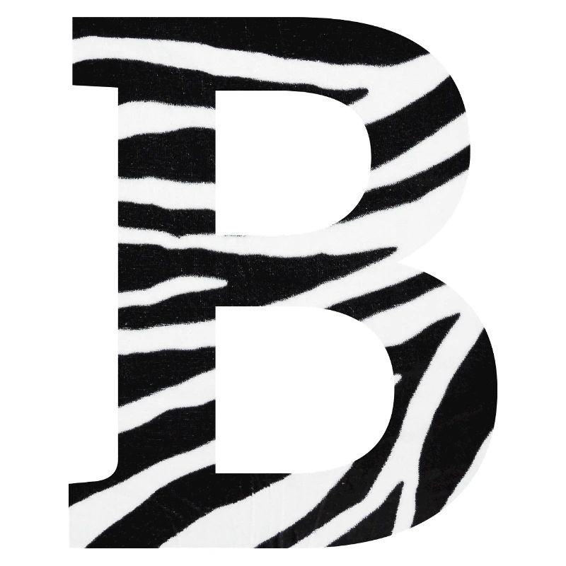 Letter b zebra