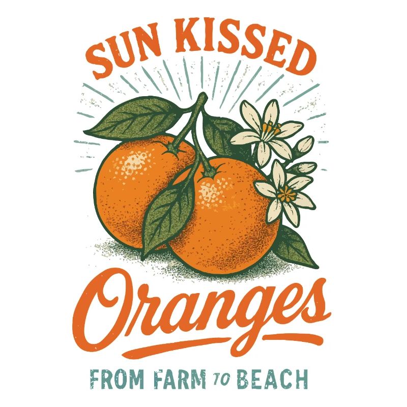 Oranges rétro Fruit Vintage