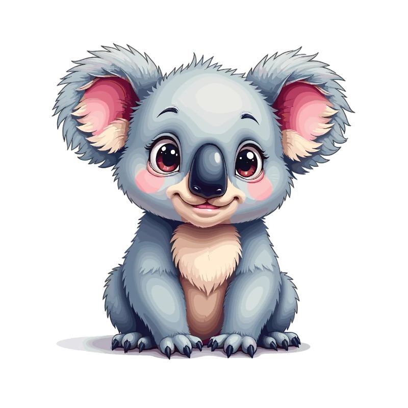 Cute Koala Bear Cartoon Design