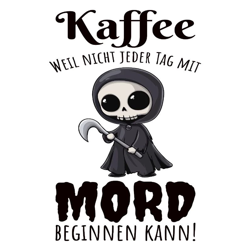 Coffee Grim Reaper Coffee Drinker