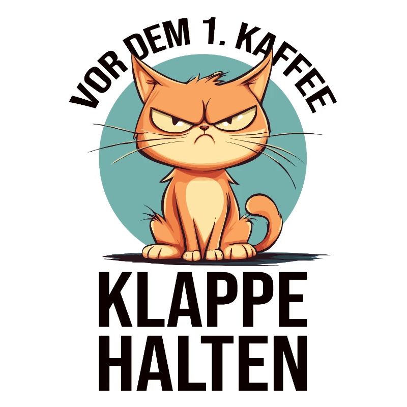 Nicht Ansprechen Vor Dem Ersten Kaffee Katze