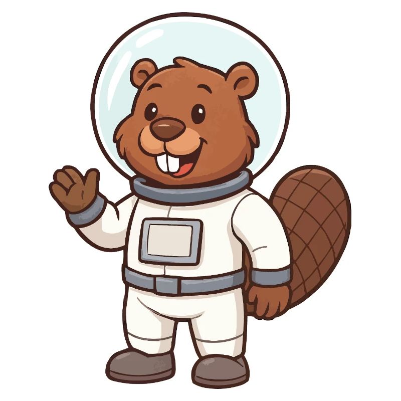 Beaver Astronaut Comic