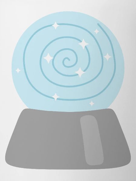 Starlit Spiral Magic Crystal Ball