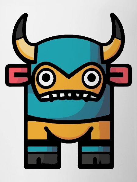 Bull Halloween Comic Bull