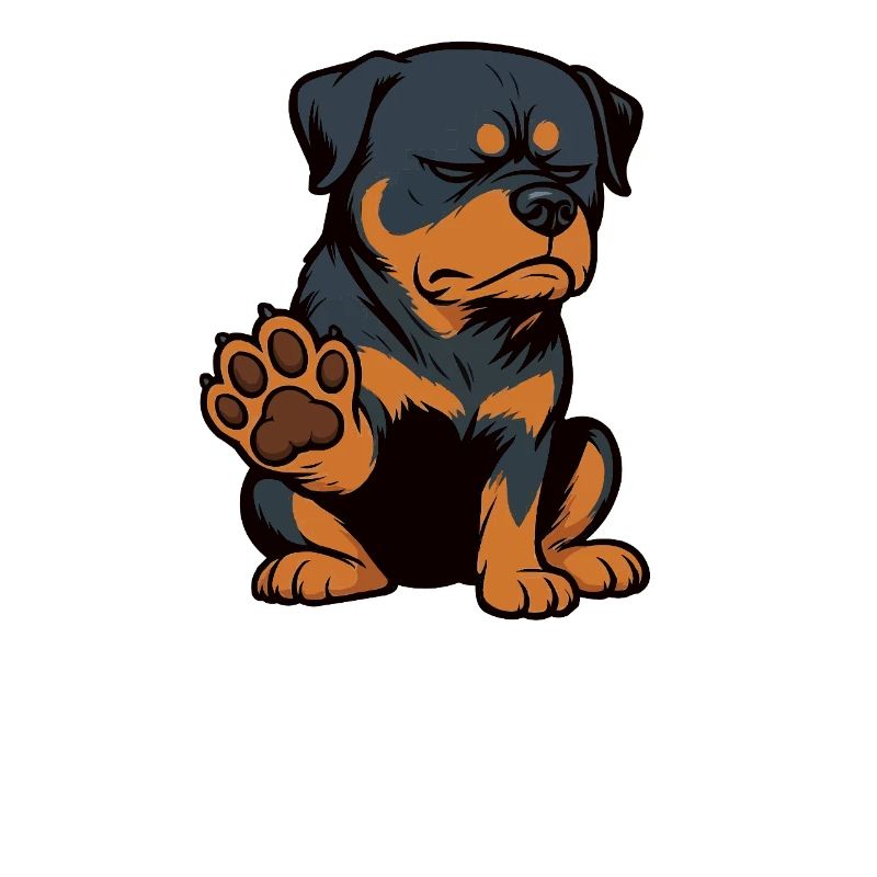 Sprich mit der Pfote Rottweiler Rottweilerbesitzer