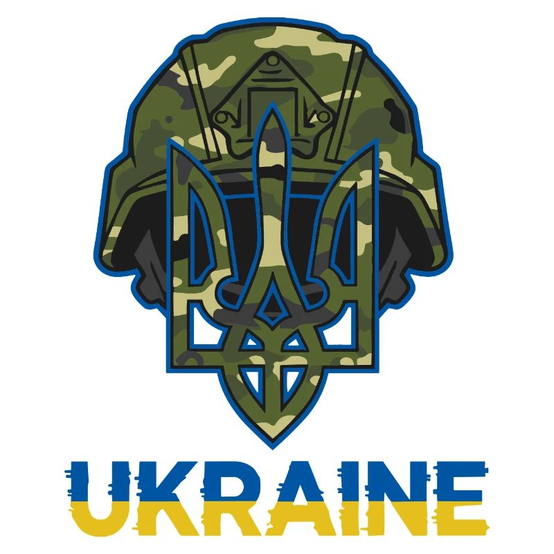 Casque de camouflage Trident d’Ukraine