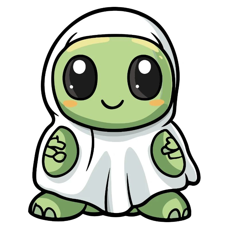 Turtle Halloween Ghost