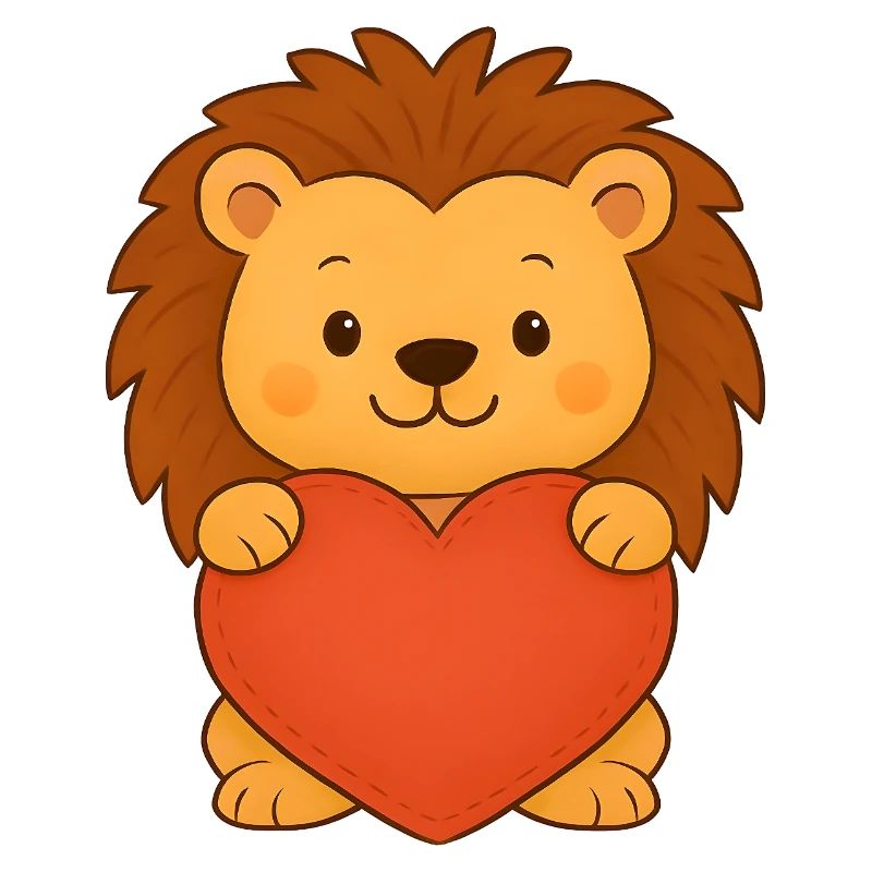 Löwe mit Herz