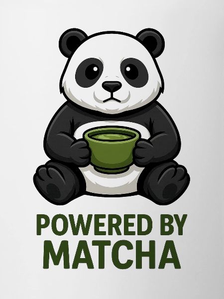 Panda with Matcha Mug