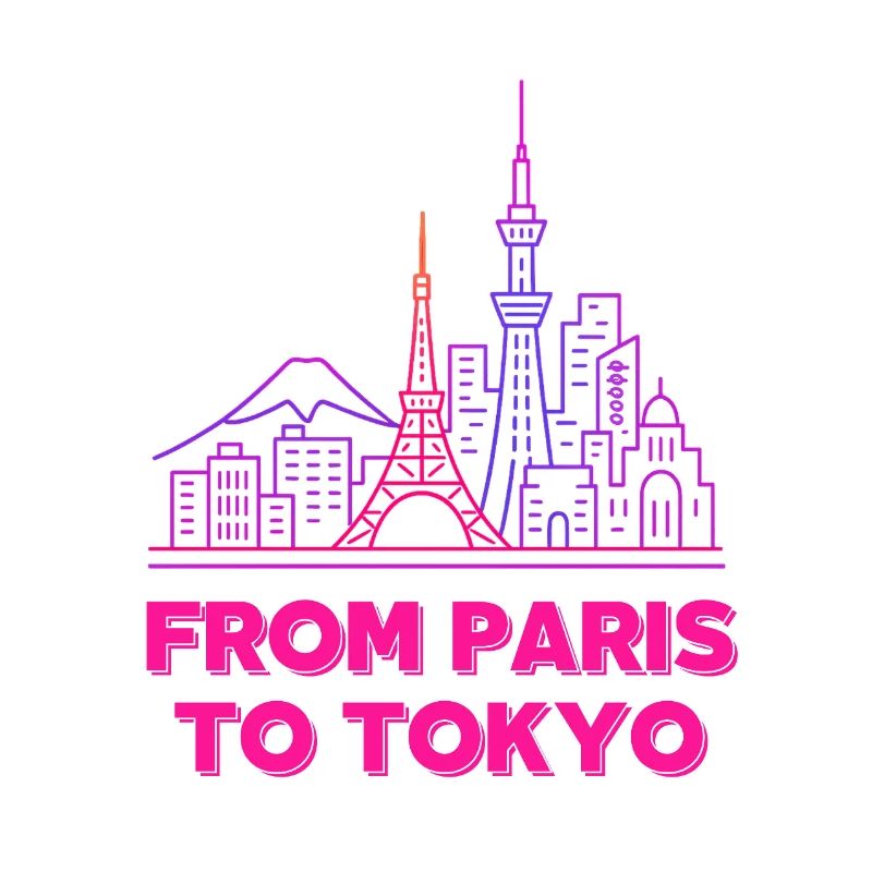De Paris à Tokyo Neon Skyline