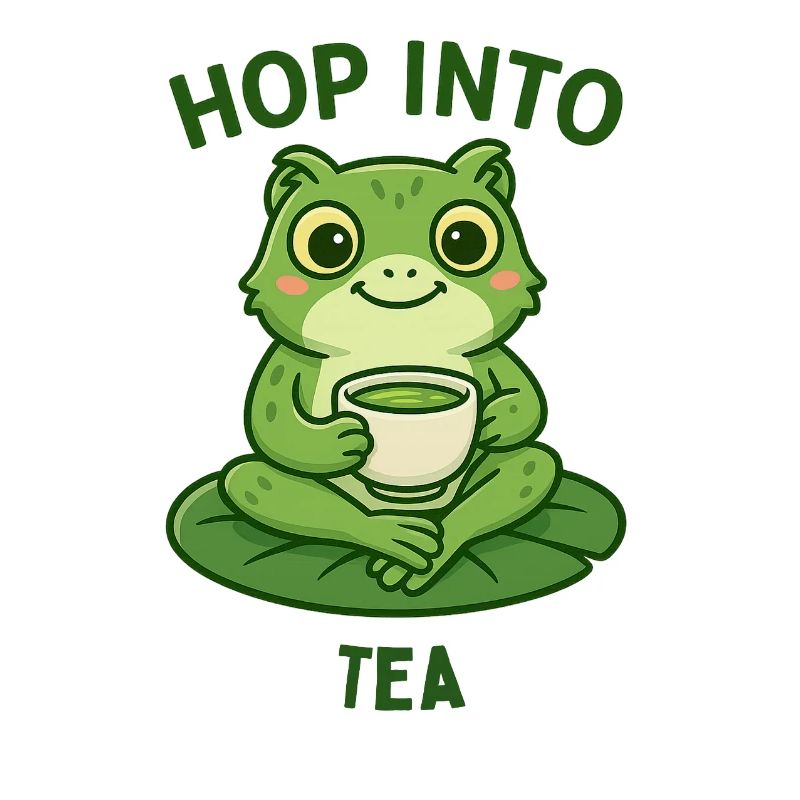 Frosch Tee Hüpfer Matcha Tiere Design 