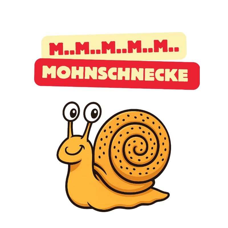 Mmm Dessin animé de l’escargot coquelicot